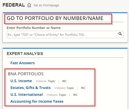 BNA Tax Management Portfolios On Bloomberg Law | Jenkins Law Library